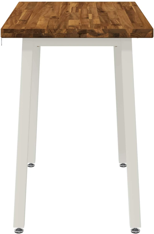 110 x 55 x 75 cm Kietos akacijos mediena Natūrali ir Balta