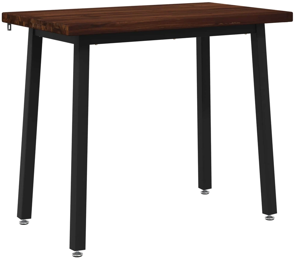 110 x 55 x 75 cm Kietos akacijos mediena Tamsiai ruda ir juoda