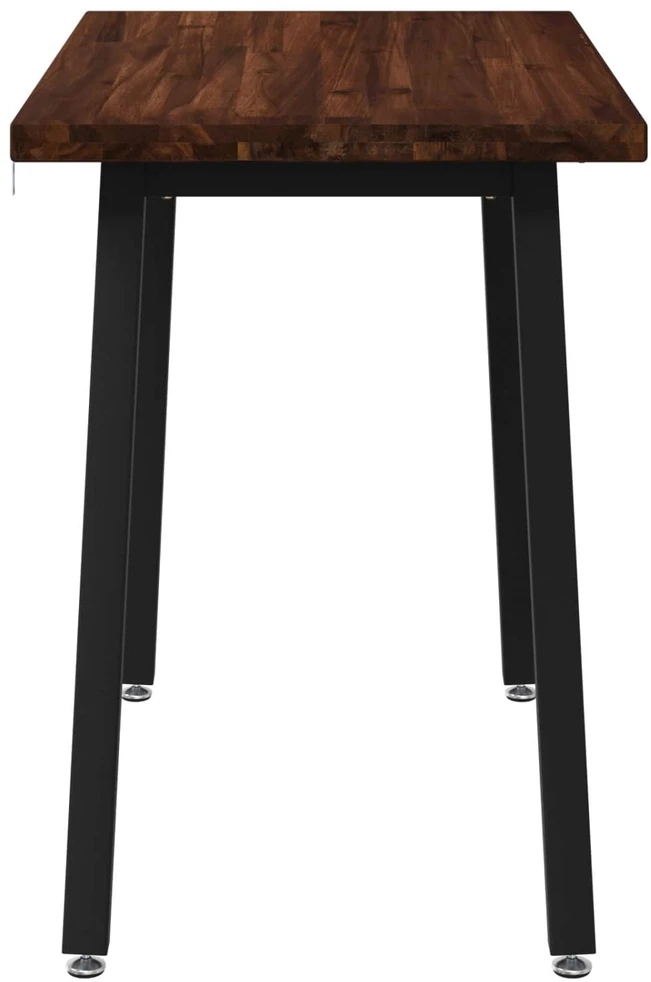 110 x 55 x 75 cm Kietos akacijos mediena Tamsiai ruda ir juoda