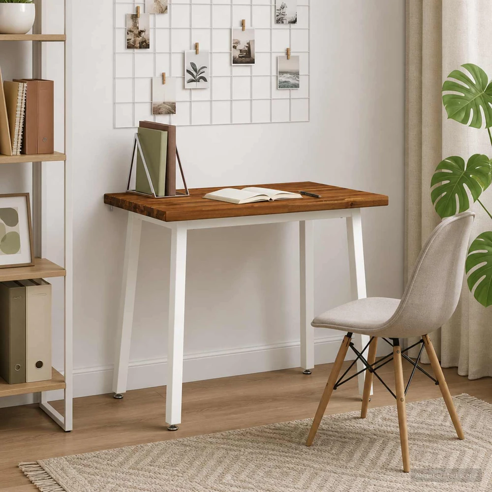 110 x 55 x 75 cm Kietos akacijos mediena Natūrali ir Balta