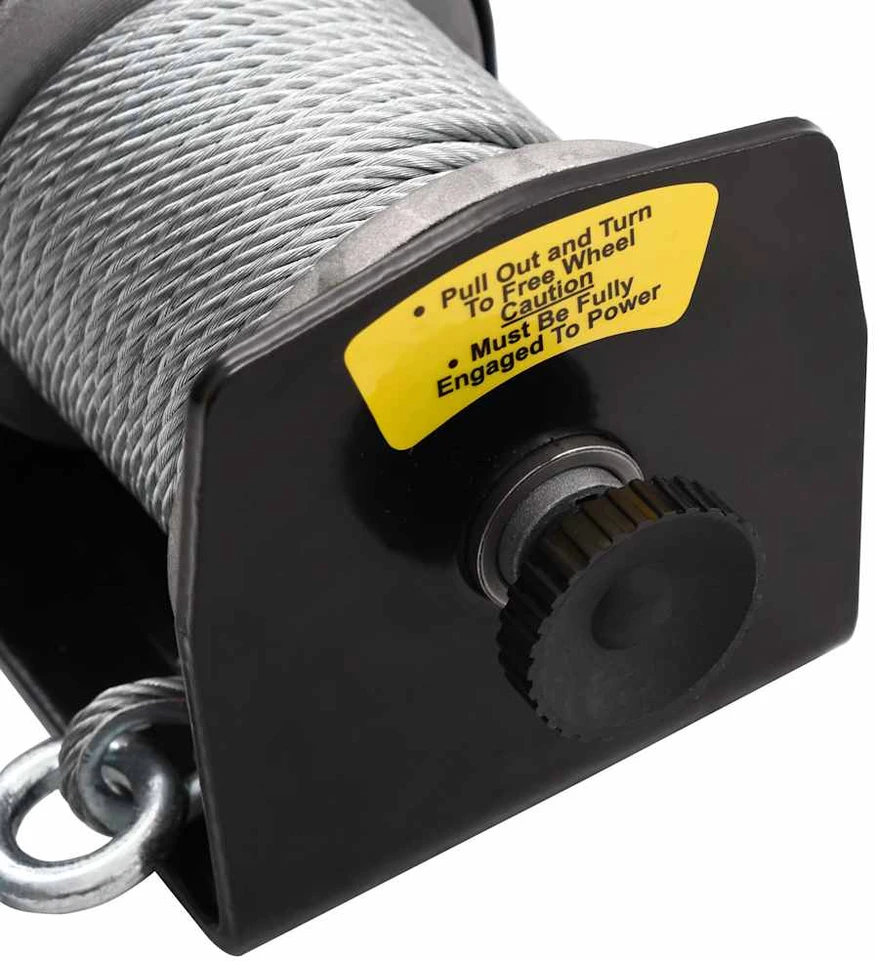 12 V Elektrinė Gervė, 907 kg, Nuotolinis Valdymas su Laidu