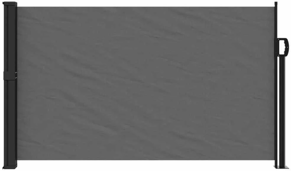 Ištraukiama šoninė markizė, antracito spalvos, 120x500cm