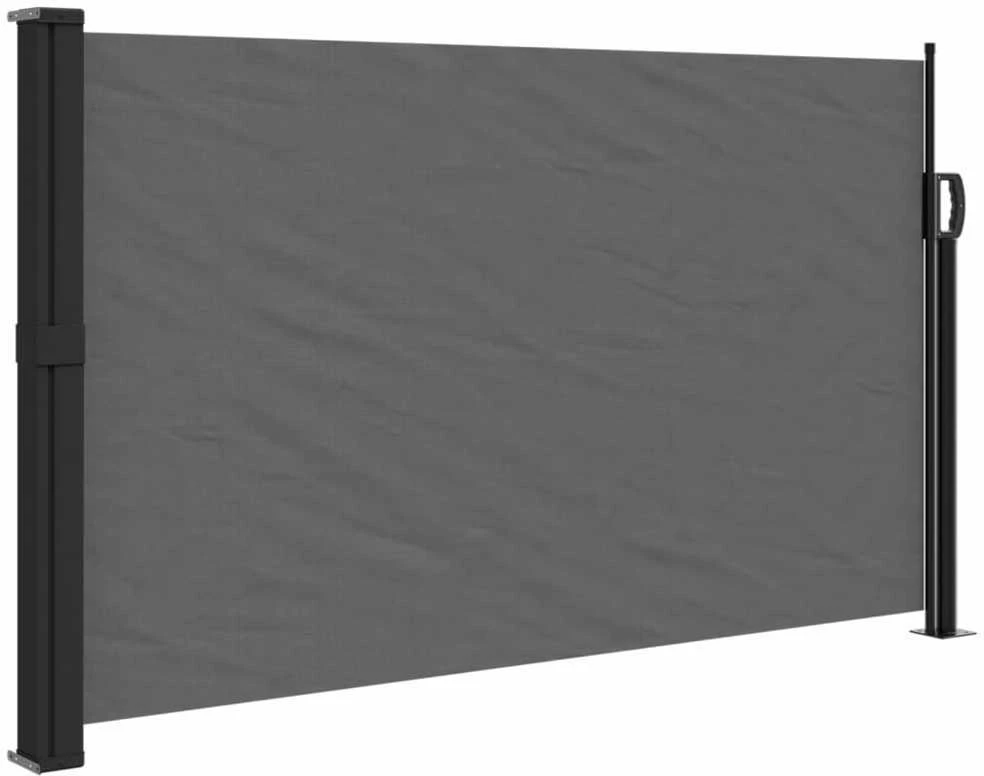 Ištraukiama šoninė markizė, antracito spalvos, 120x500cm