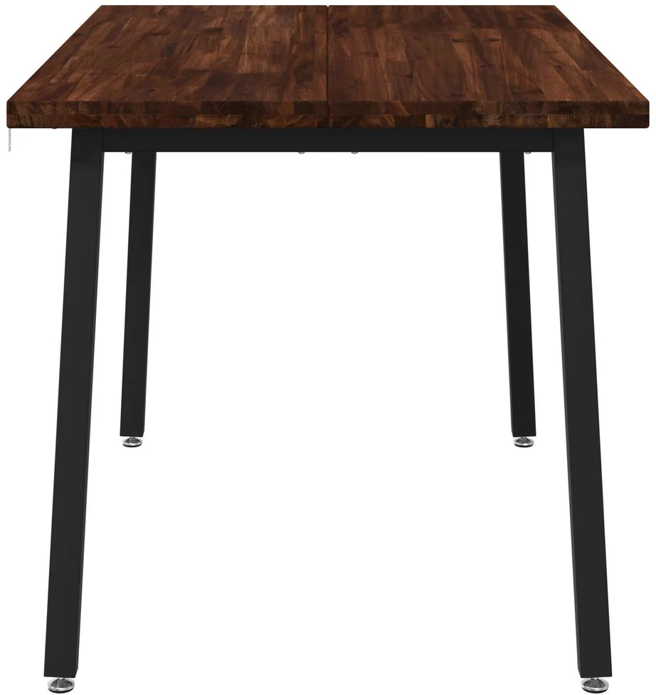 120 x 70 x 75 cm Kietos akacijos mediena Tamsiai ruda ir juoda
