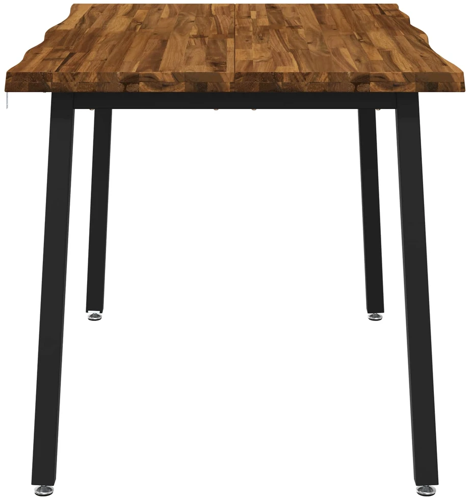 120 x 70 x 75 cm Kietos akacijos mediena Natūrali ir juoda