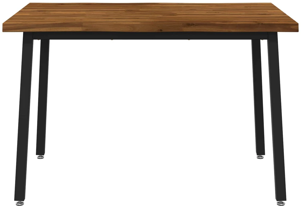 120 x 70 x 75 cm Kietos akacijos mediena Natūrali ir juoda
