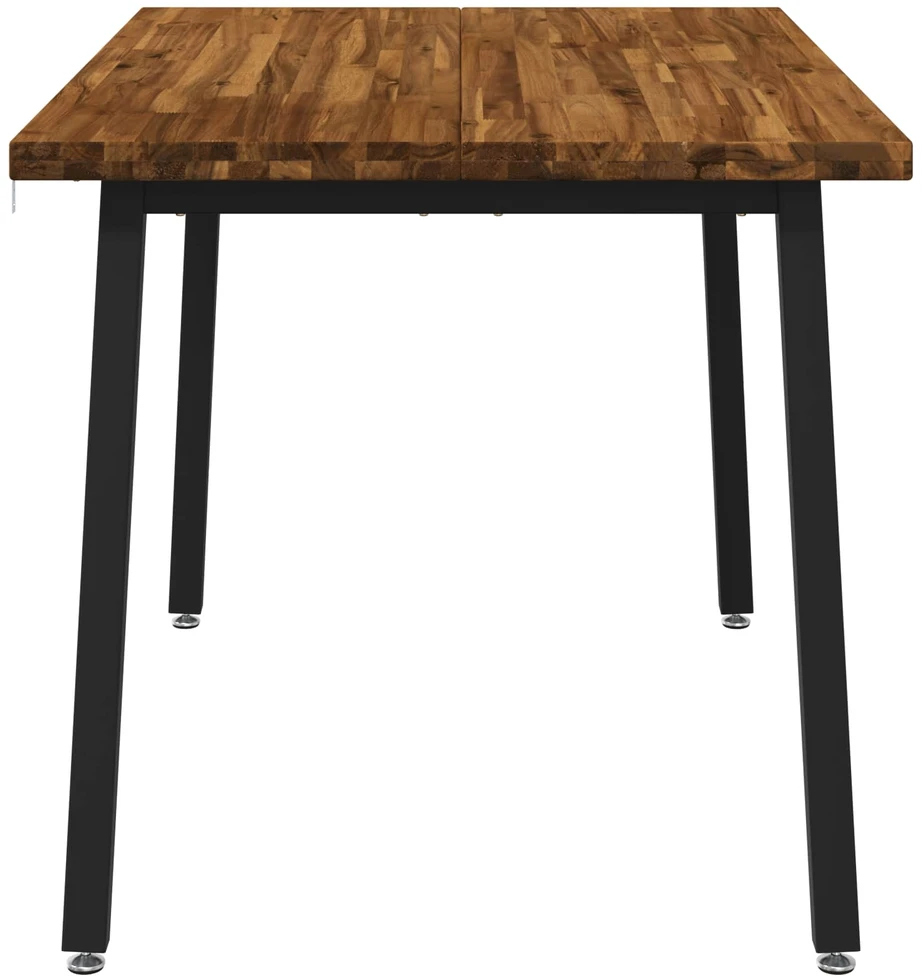120 x 80 x 75 cm Kietos akacijos mediena Natūrali ir juoda