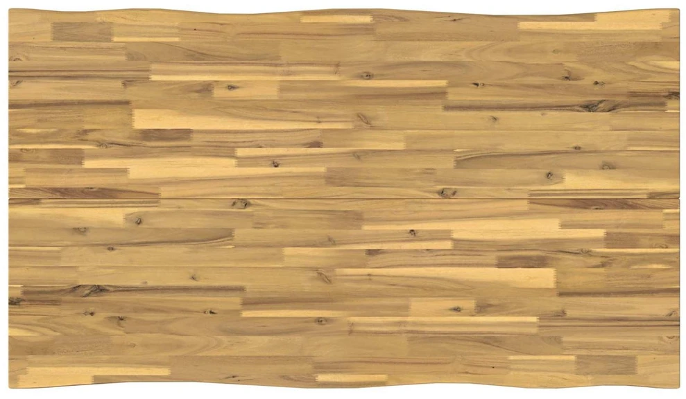 120 x 90 x 75 cm Kietos akacijos mediena Balta ir juoda