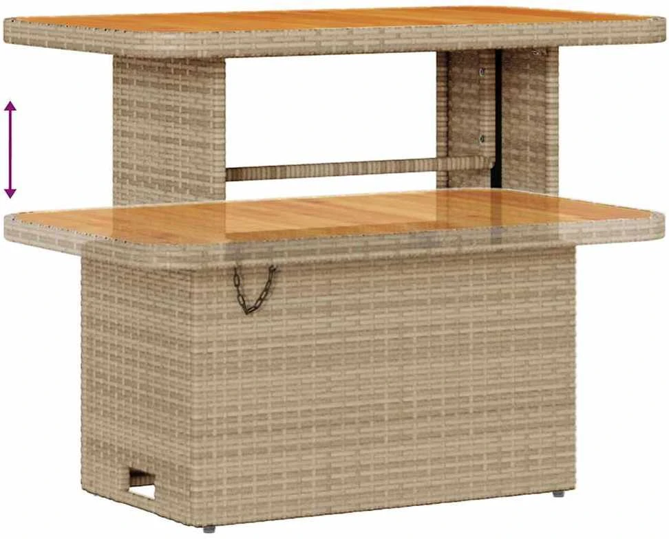 Lauko baldų komplektas Sodo Sofų Rinkinys 13 vnt. Smėlio poliratanas
