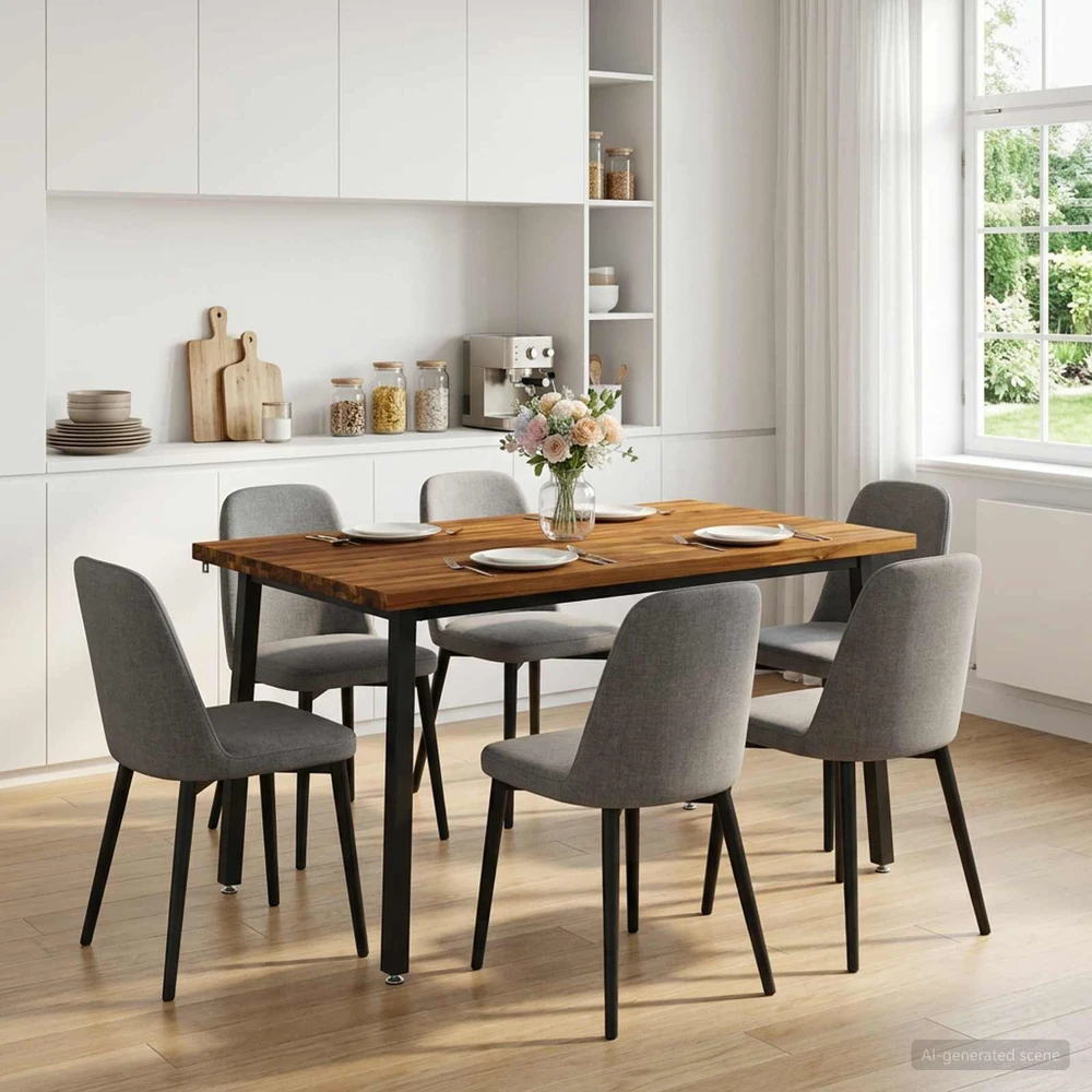 Kvadratinis valgomojo stalas 140 x 70 x 75 cm