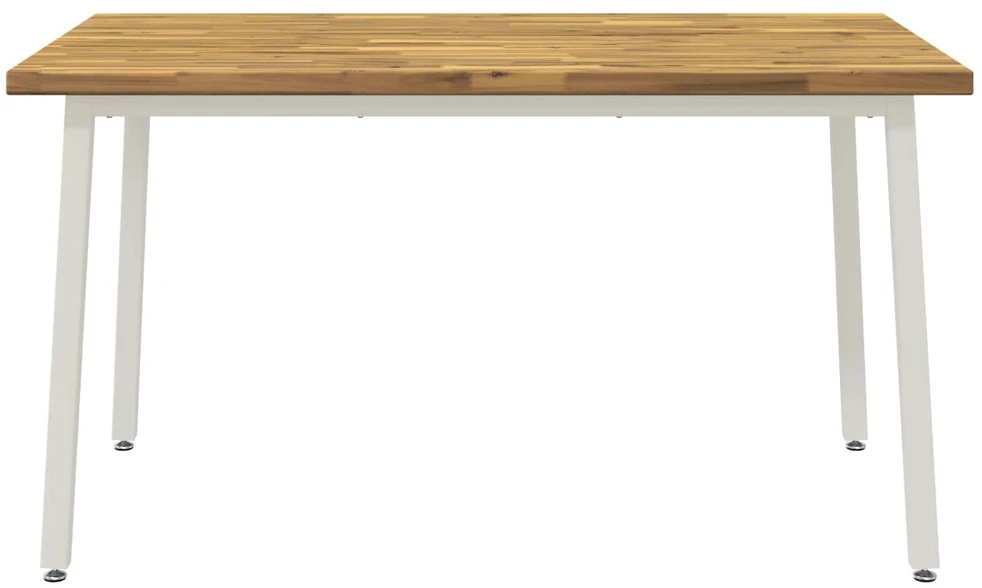 140 x 70 x 75 cm Kietos akacijos mediena Natūrali ir Balta