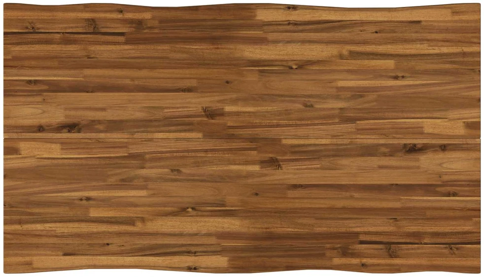 140 x 80 x 75 cm Kietos akacijos mediena Natūrali ir juoda