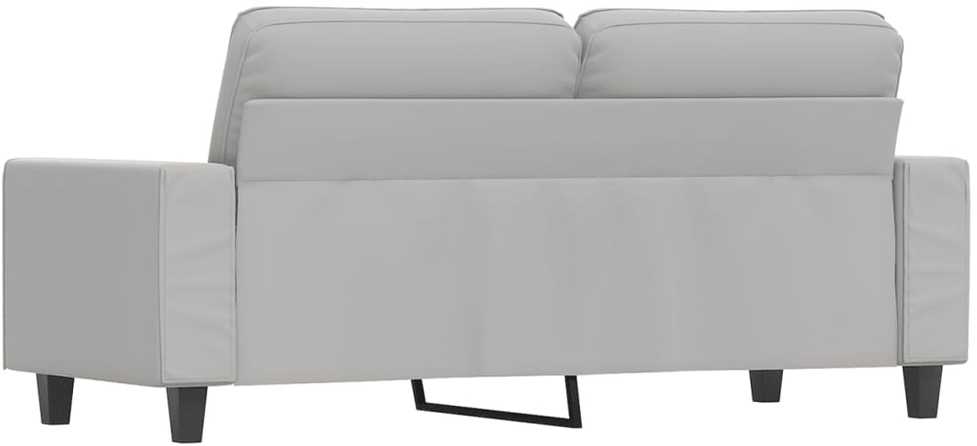 Dvivietė sofa, šviesiai pilka, 140cm, mikropluošto audinys