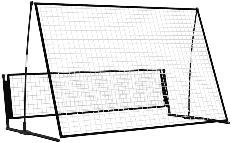 2-1 Futbolo vartai su atmušimo sienele, 202x104x120cm, plienas