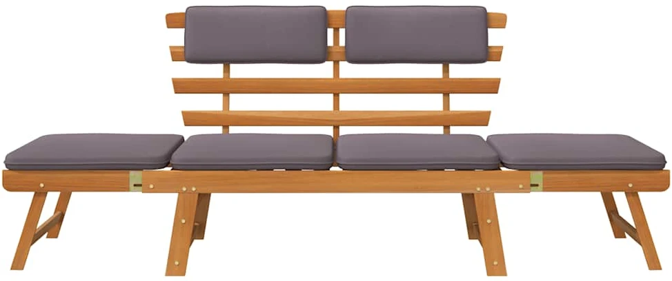 2-1 Sodo sofa su pagalvėmis, 190cm, akacijos medienos masyvas