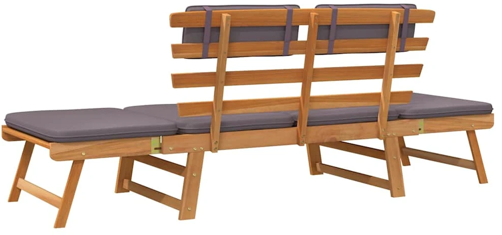 2-1 Sodo sofa su pagalvėmis, 190cm, akacijos medienos masyvas