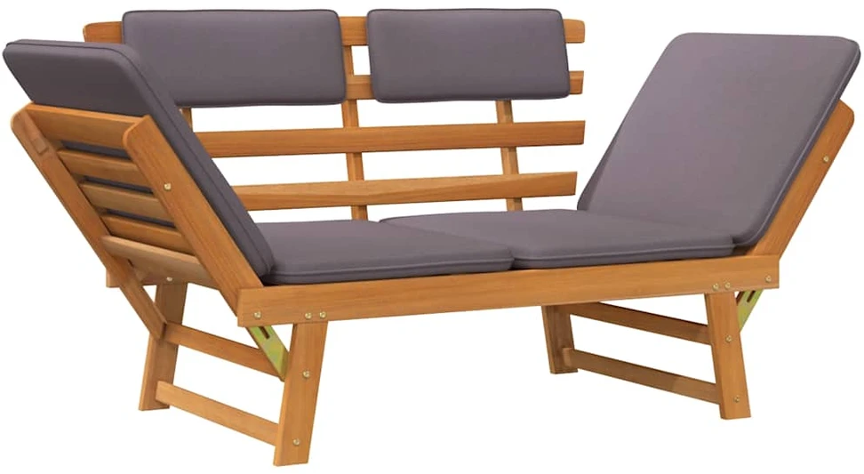 2-1 Sodo sofa su pagalvėmis, 190cm, akacijos medienos masyvas
