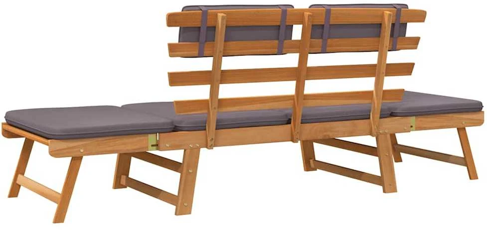 2-1 Sodo sofa su pagalvėmis, 190cm, akacijos medienos masyvas