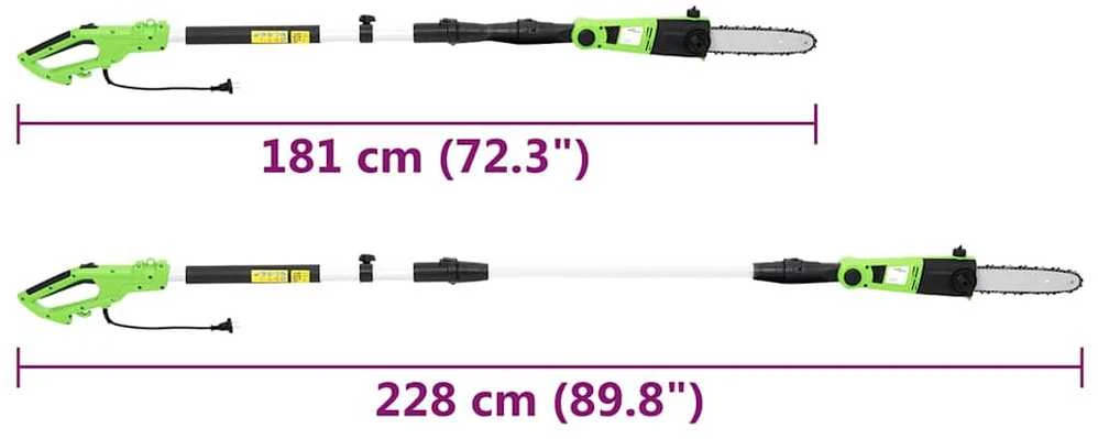 2-1 Teleskopinis stiebinis pjūklas/žoliapjovė, 25/41cm