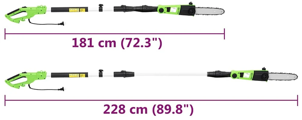 2-1 Teleskopinis stiebinis pjūklas/žoliapjovė, 25/41cm