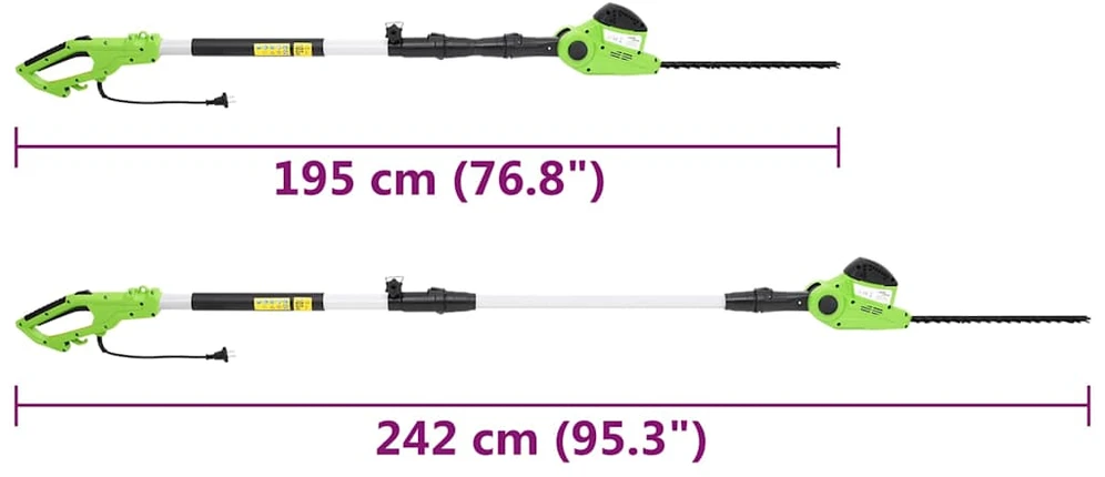 2-1 Teleskopinis stiebinis pjūklas/žoliapjovė, 25/41cm