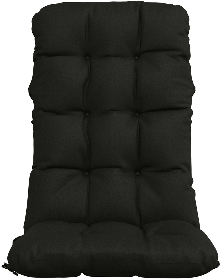 2 dalių aukštų atlošų kėdžių pagalvės VIANEN 2 pcs Juoda