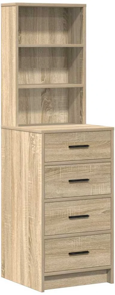 Makiažo stalas 2 vnt. Ruda 78.5 x 41 x 135 cm Apdirbta mediena