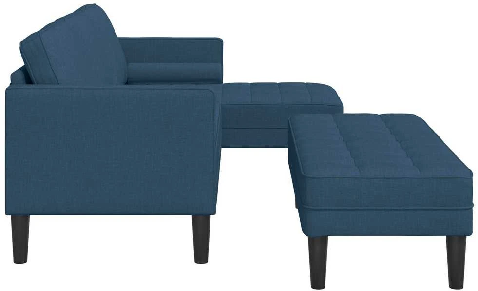 Sofa Sofos komplektas 2 vnt. Mėlyna Poliesteris