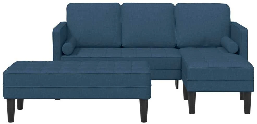 Sofa Sofos komplektas 2 vnt. Mėlyna Poliesteris