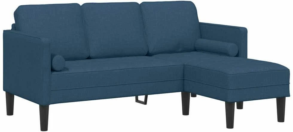 Sofa Sofos komplektas 2 vnt. Mėlyna Poliesteris