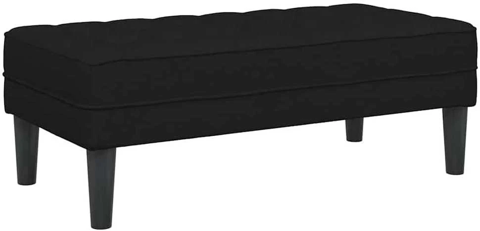 Sofa Sofos komplektas 2 vnt. Juoda Poliesteris