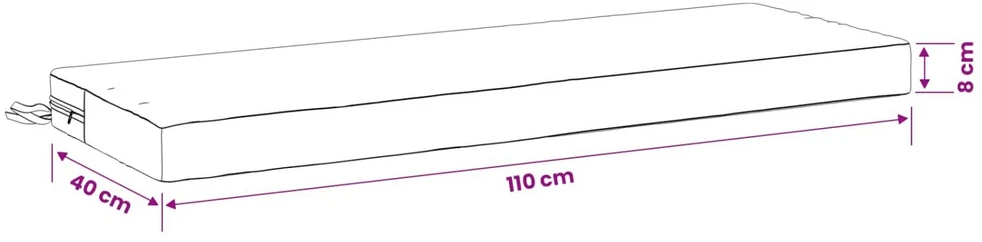 2 dalių suoliuko pagalvės SOEST 2 vnt. 100% poliesteris