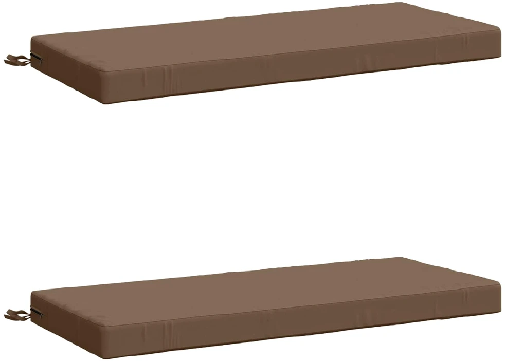 2 dalių suoliuko pagalvės SOEST 2 vnt. 100% poliesteris Taupe