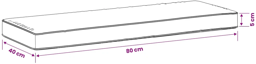 2 dalių suoliuko pagalvės VUGHT 2 pcs 100% poliesteris Kreminė