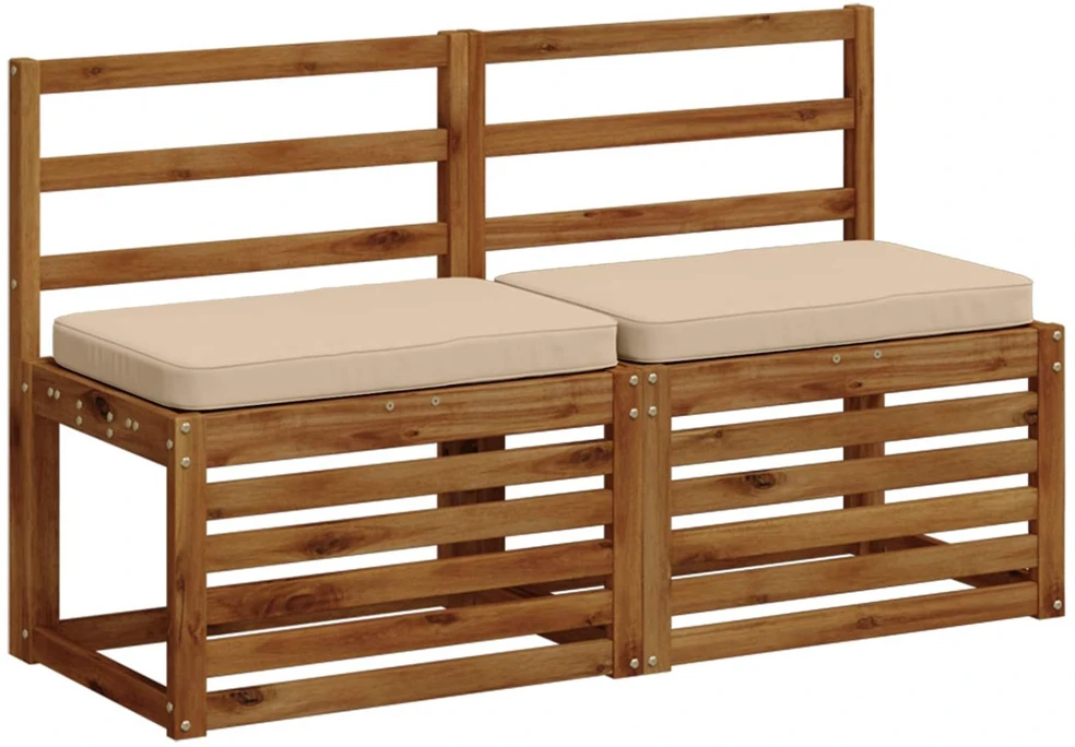 2 dalių suoliuko pagalvės VUGHT 2 pcs 100% poliesteris Kreminė