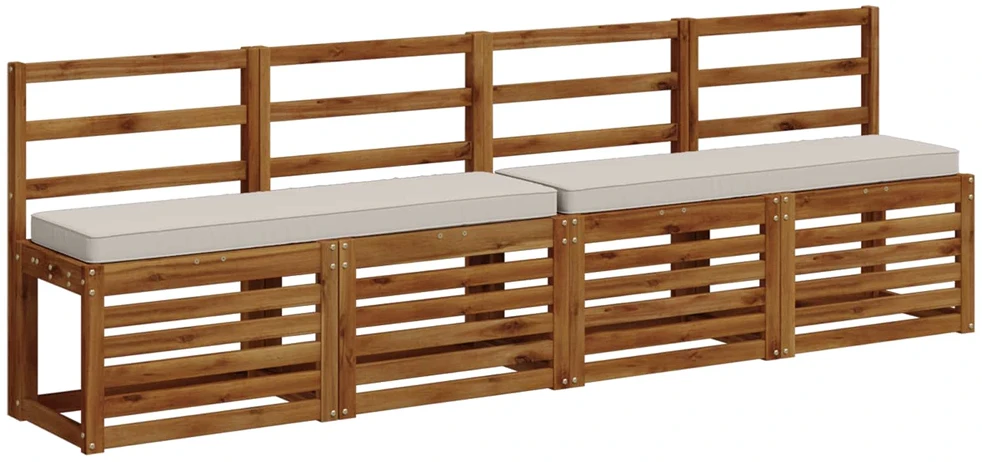 2 dalių suoliuko pagalvės VUGHT 2 pcs 100% poliesteris Balta