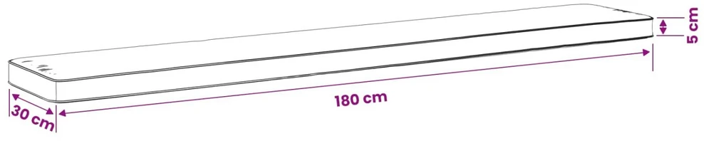 2 dalių suoliuko pagalvės VUGHT 2 vnt. 100% poliesteris