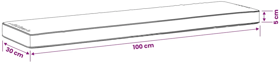 2 dalių suoliuko pagalvės VUGHT 2 pcs 100% poliesteris