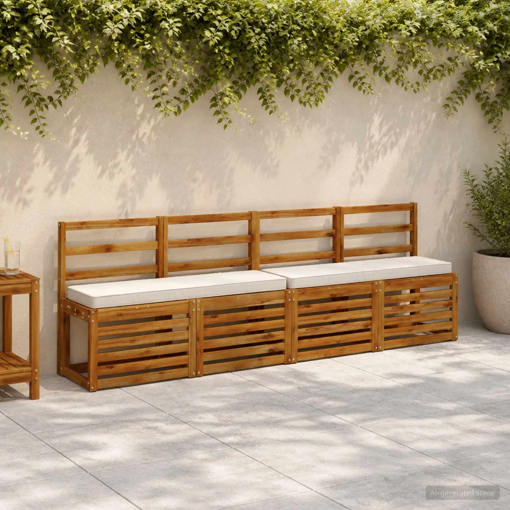 2 dalių suoliuko pagalvės VUGHT 2 pcs 100% poliesteris Balta