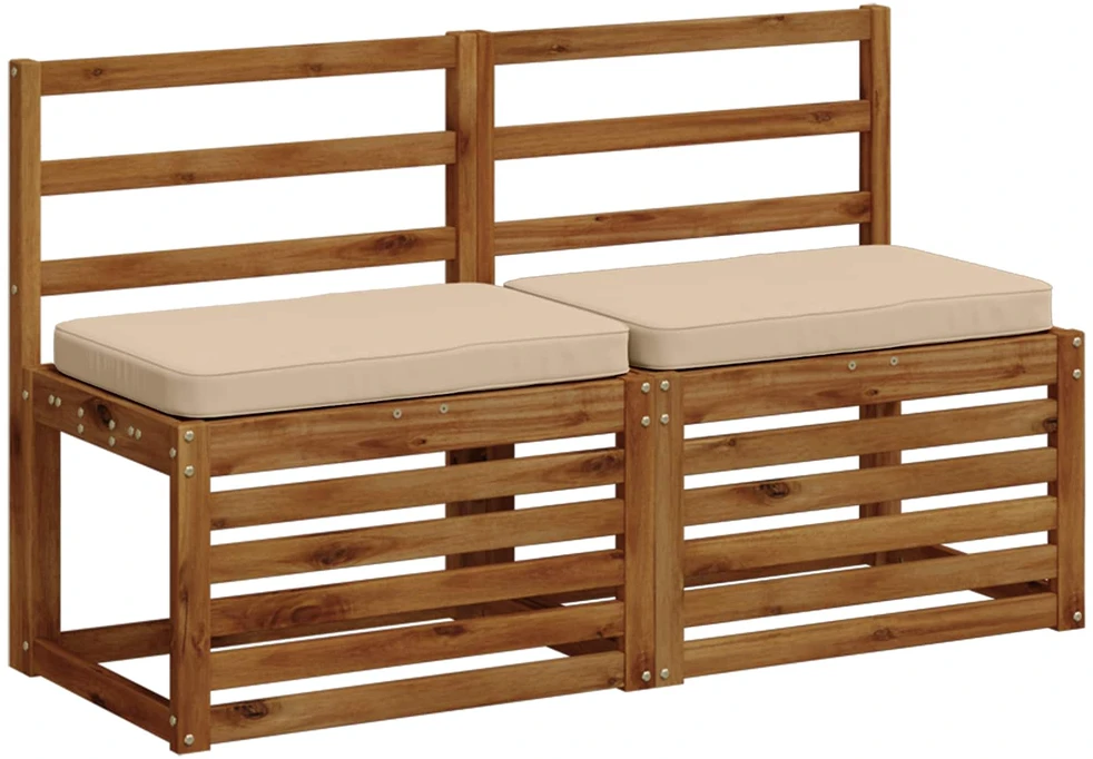 2 dalių suoliuko pagalvės VUGHT 2 pcs 100% poliesteris Kreminė