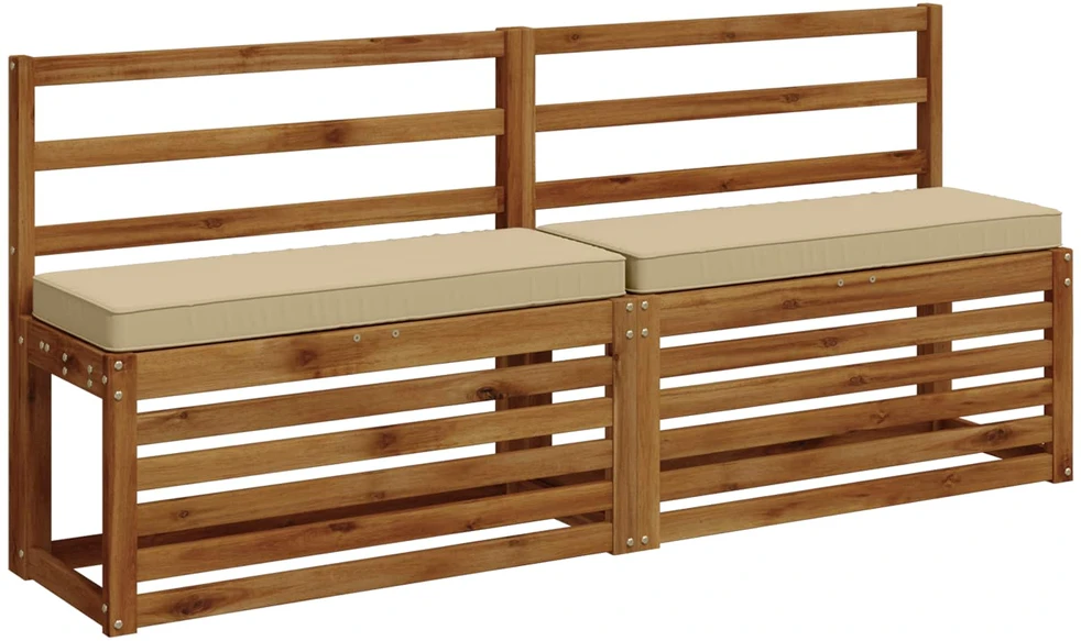 2 dalių suoliuko pagalvės VUGHT 2 pcs 100% poliesteris Smėlio