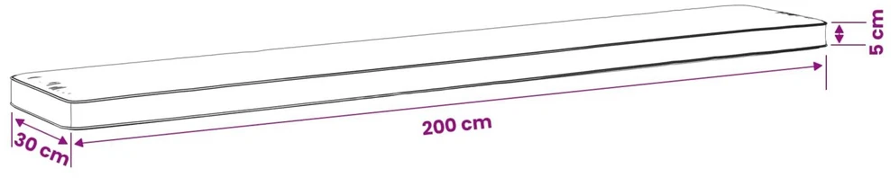 2 dalių suoliuko pagalvės VUGHT 2 vnt. 100% poliesteris