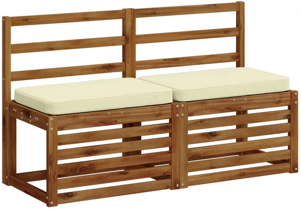 2 dalių suoliuko pagalvės VUGHT 2 pcs 100% poliesteris Kreminė