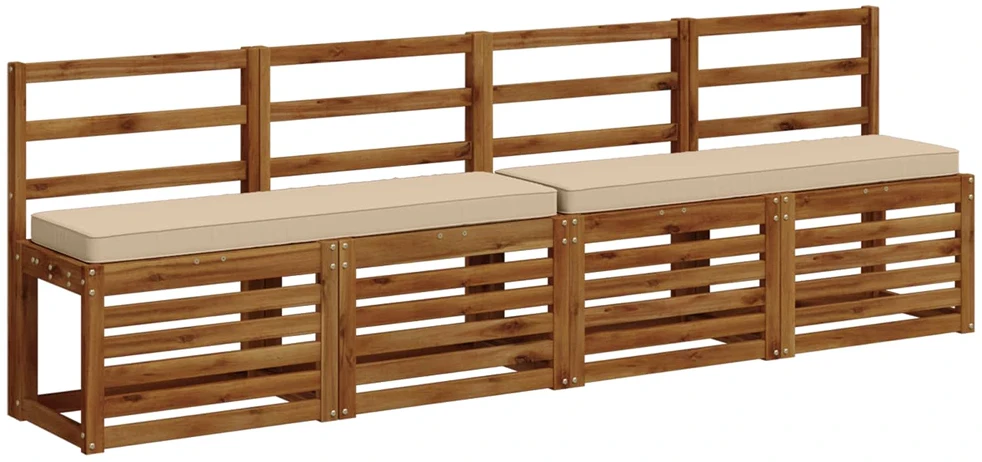 2 dalių suoliuko pagalvės VUGHT 2 pcs 100% poliesteris Kreminė