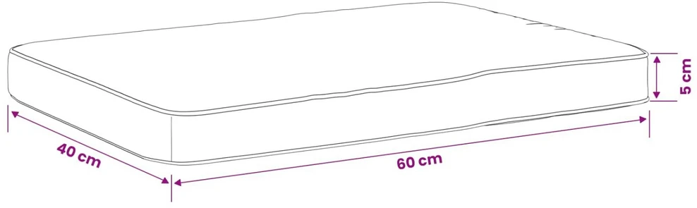 2 dalių suoliuko pagalvės VUGHT 2 pcs 100% poliesteris Kreminė