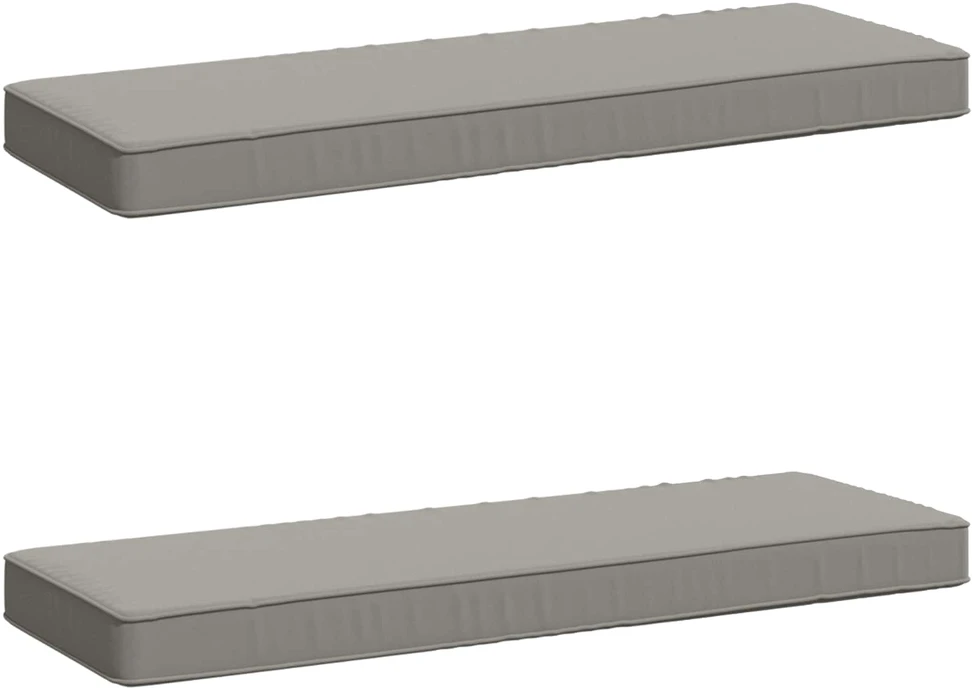 2 dalių suoliuko pagalvės VUGHT 2 pcs 100% poliesteris Pilka