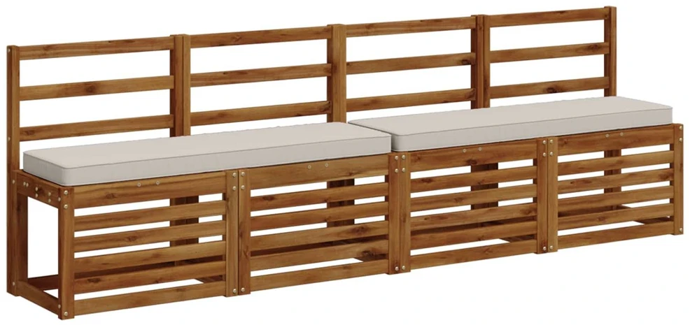 2 dalių suoliuko pagalvės VUGHT 2 pcs 100% poliesteris Balta