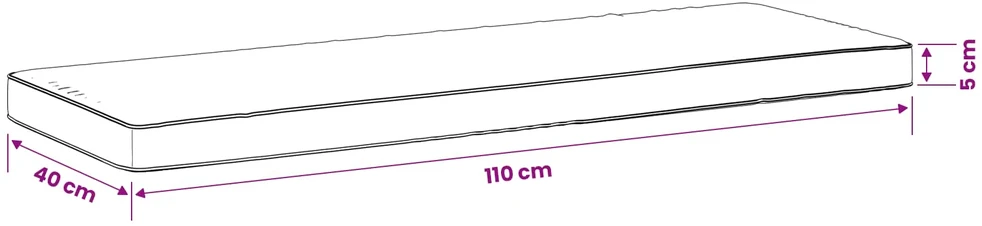 2 dalių suoliuko pagalvės VUGHT 2 vnt. 100% poliesteris