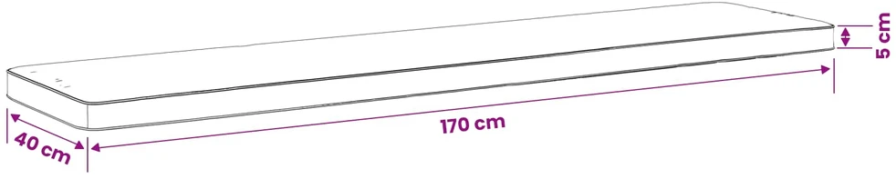 2 dalių suoliuko pagalvės VUGHT 2 vnt. 100% poliesteris