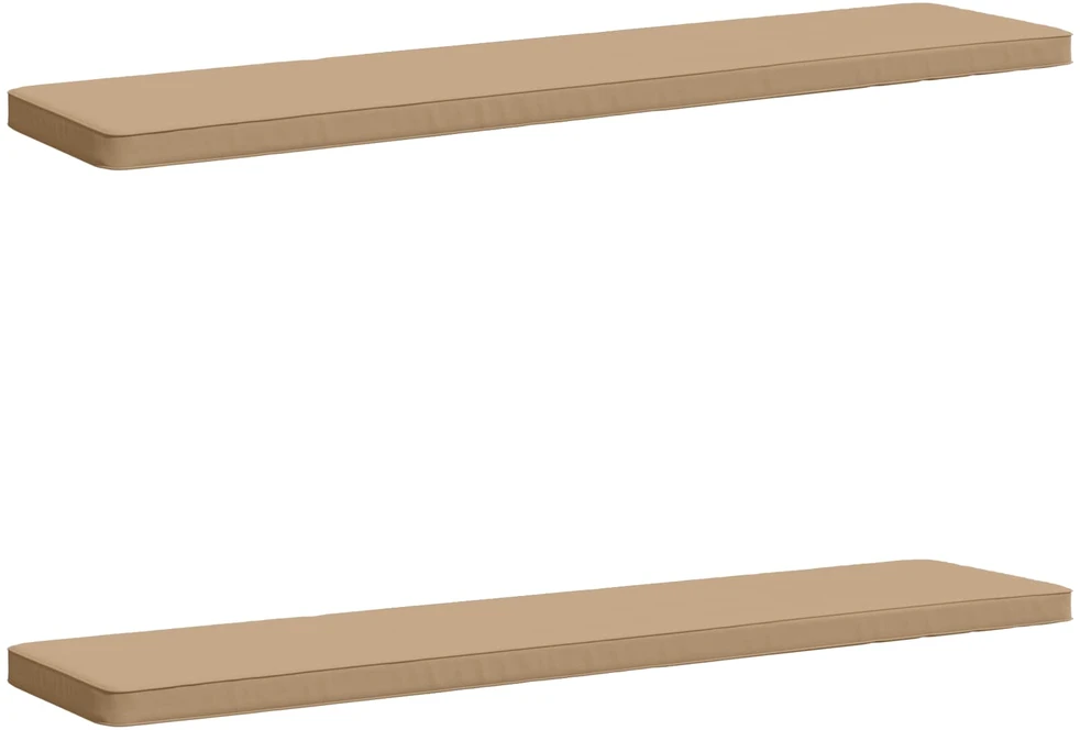 2 dalių suoliuko pagalvės VUGHT 2 vnt. 100% poliesteris Smėlio